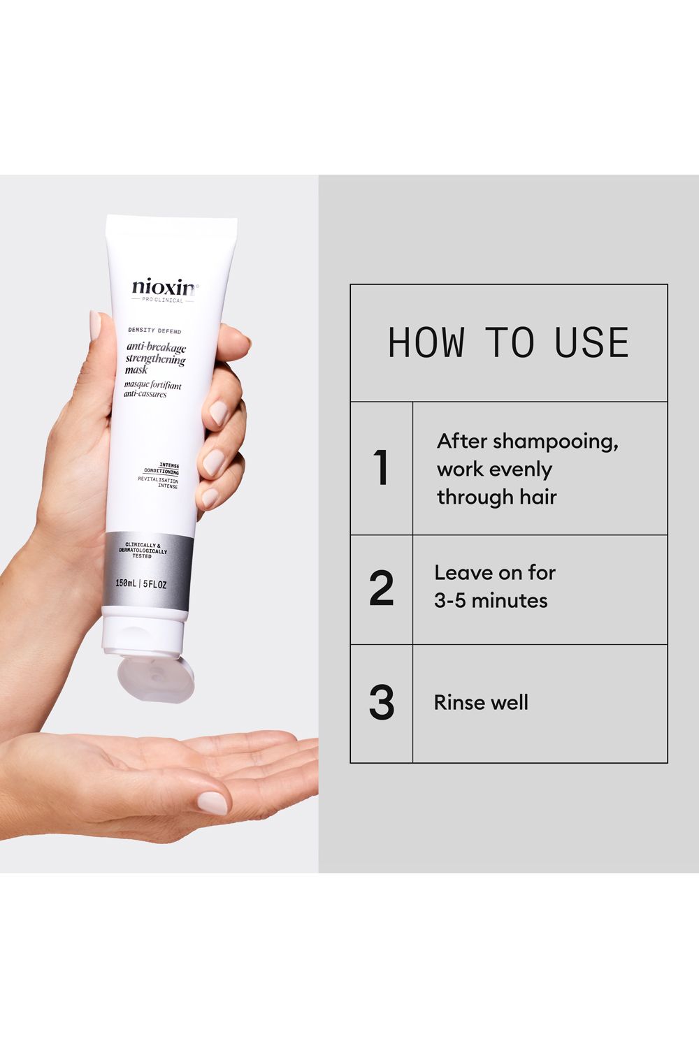 Nioxin Deep Protect Density Mask, for Coloured Hair, Damaged Hair or Thinning Hair 150ml