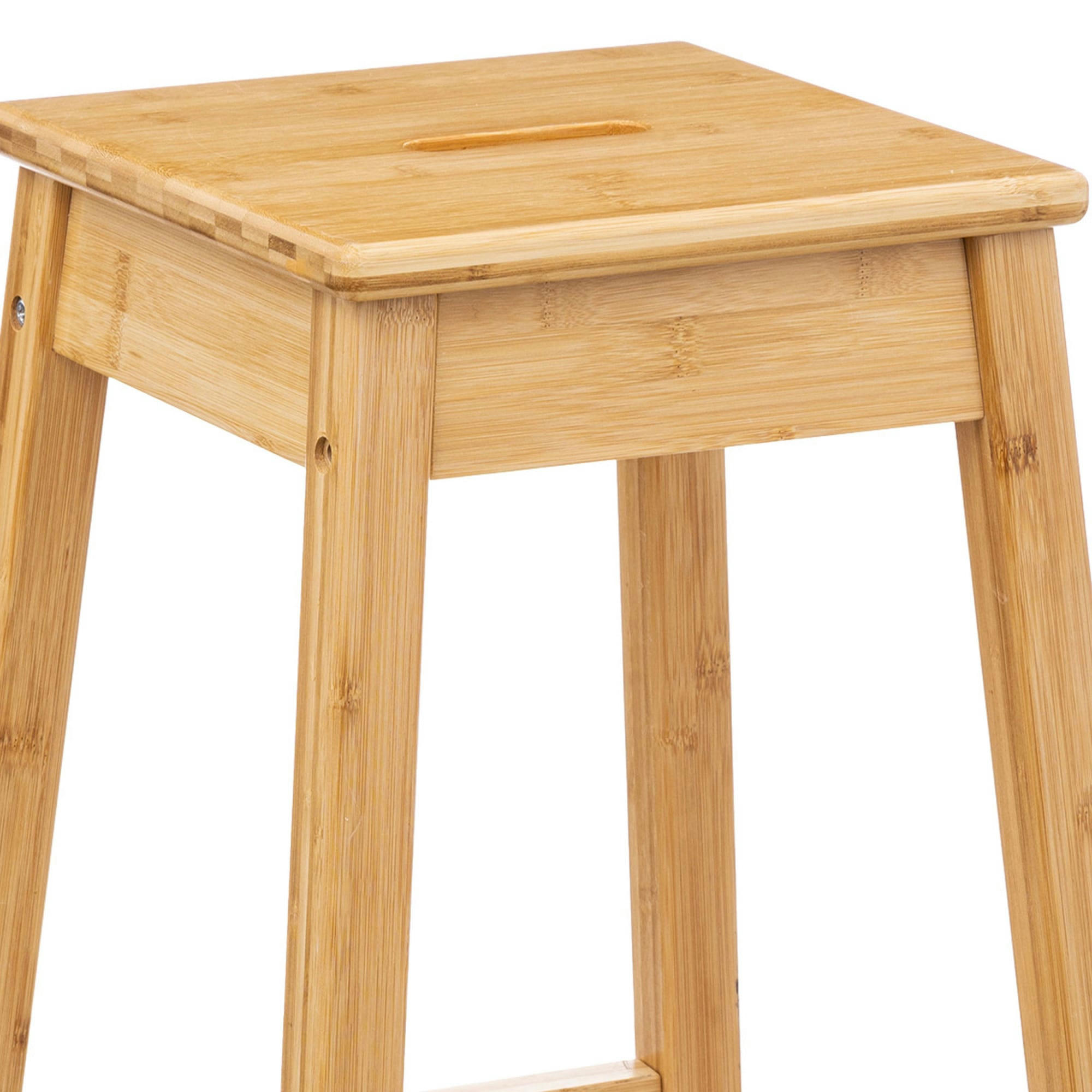 - Tabouret de bar en bambou - H75cm