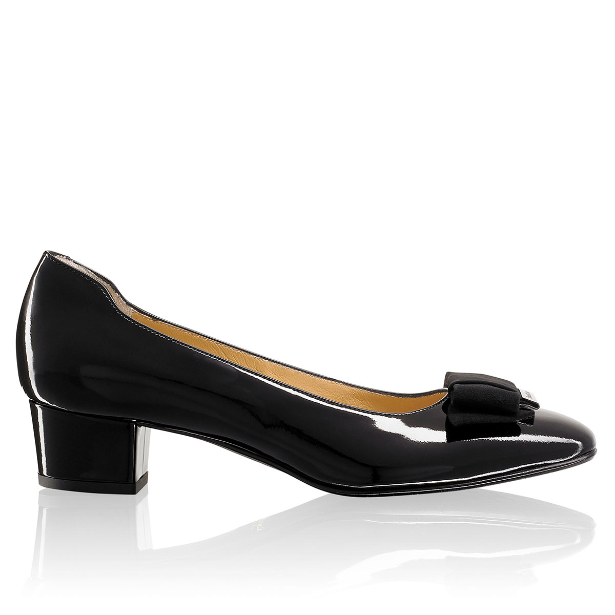 Russell & Bromley BOWLINE Mid Heel Bow Court