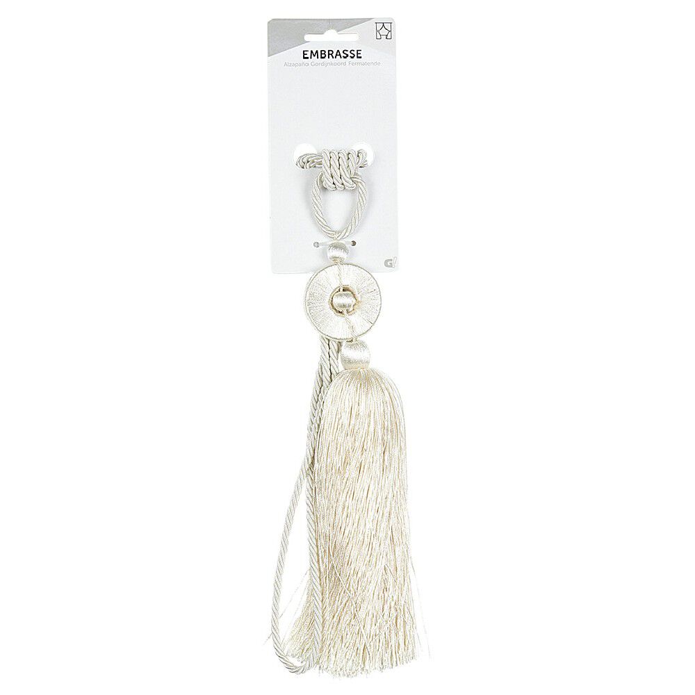 Embrasse pompon   cercle fantaisie L40cm polyester