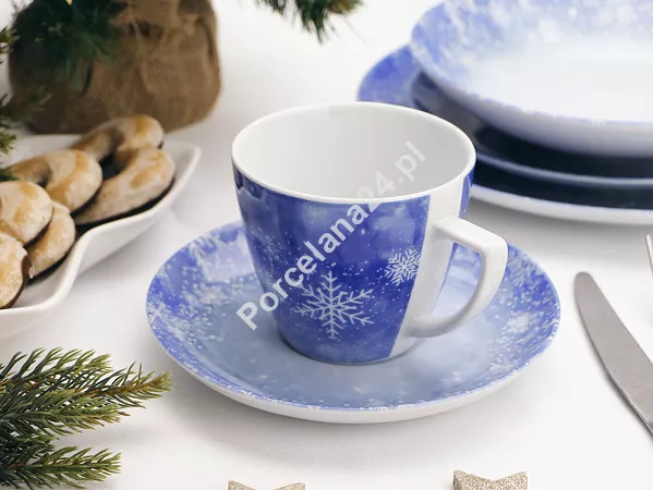 Serwis obiadowo - kawowy na 6 osób (30 el.) Lubiana - Frozen 9076