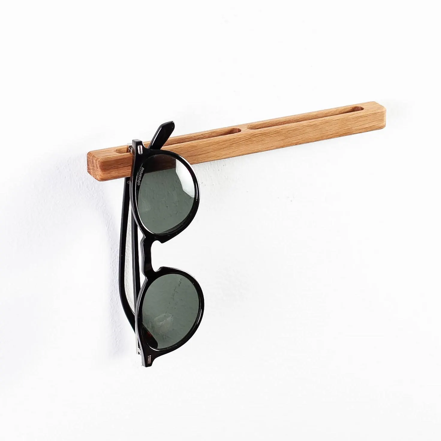 Wooden glasses holder for wall, oak modern shelf, Wall-Mounted Eyeglass Holder, hanger, entryway decoration, Craman German