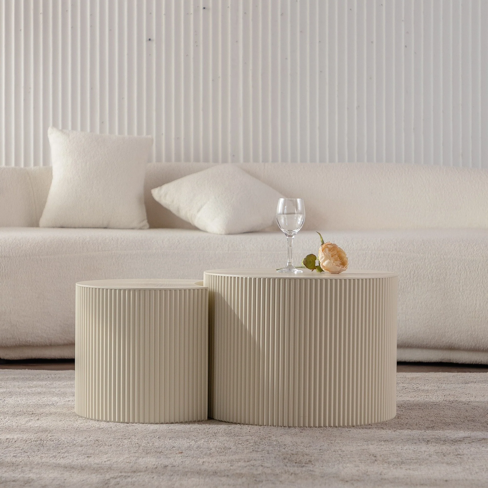 Round Wood Coffee Table