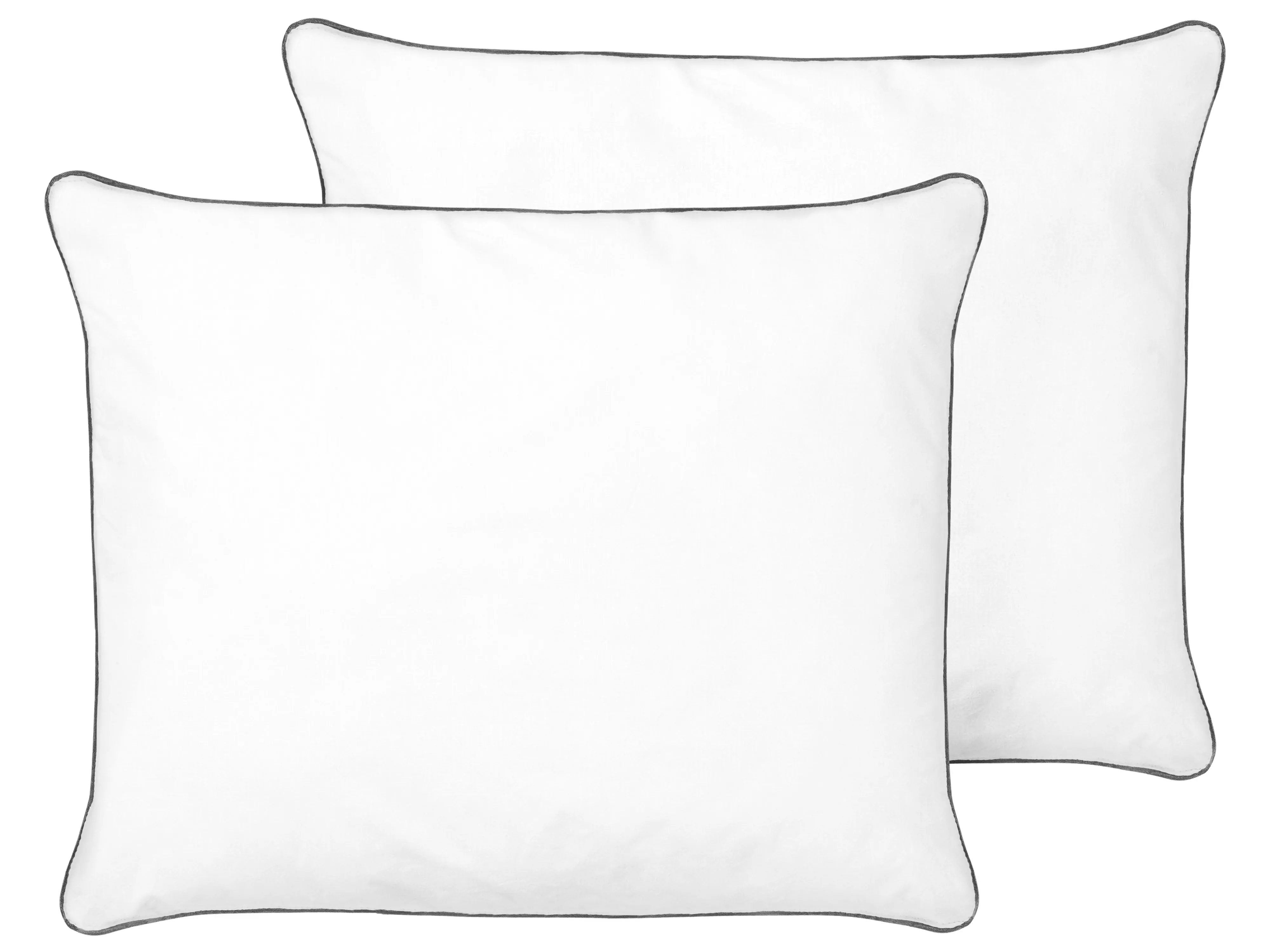Set of 2 Bed Pillows PELISTER High Microfibre 50 x 60 cm White