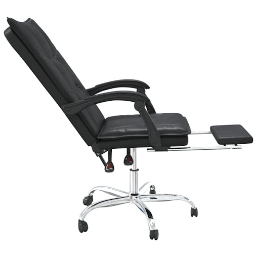 NNEVL Reclining Office Chair Black Faux Leather