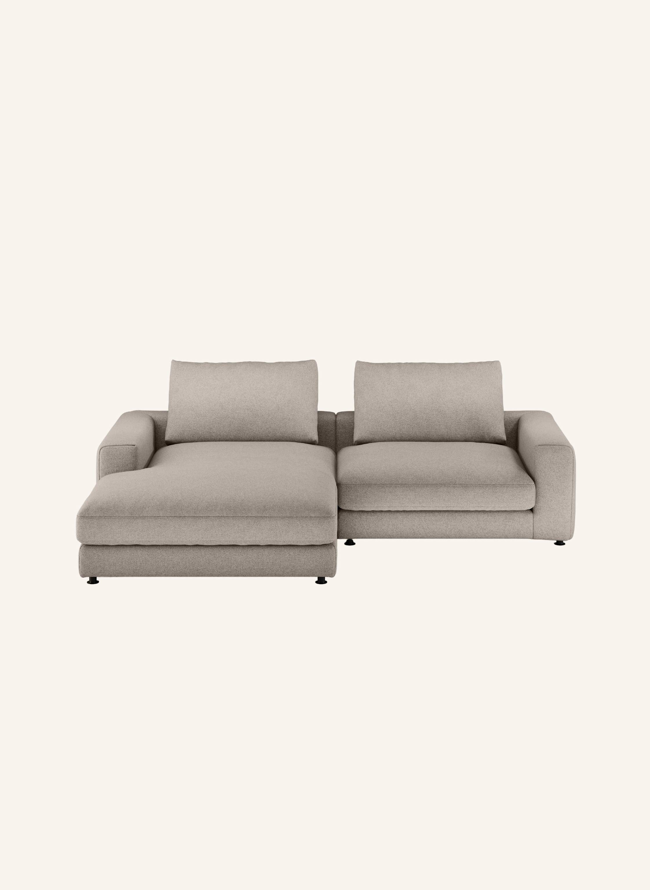nydo 3-Sitzer Ecksofa MOSLER, links, Flachgewebe