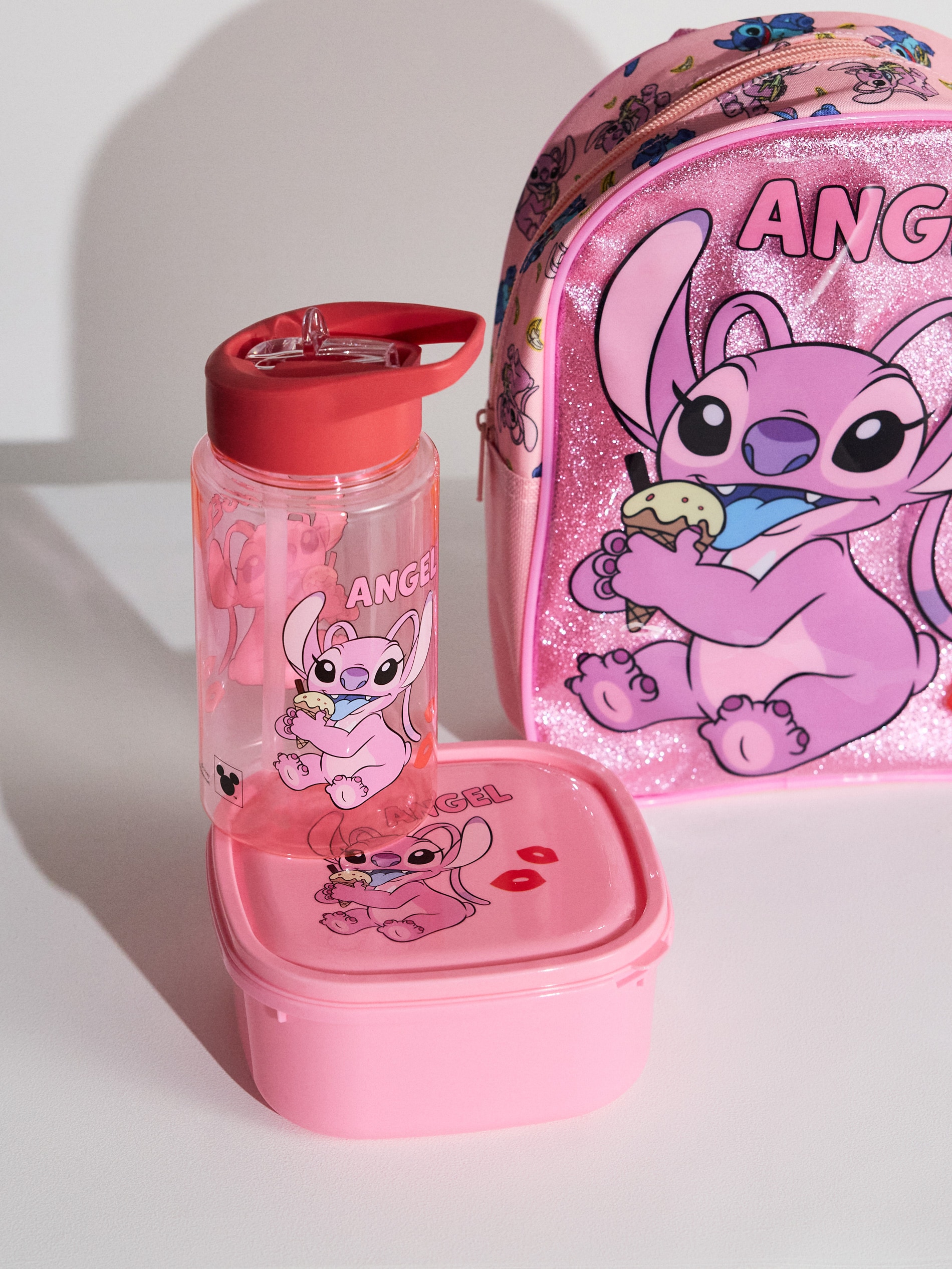 Zestaw: plecak, bidon i lunchbox Lilo & Stitch 3 pack