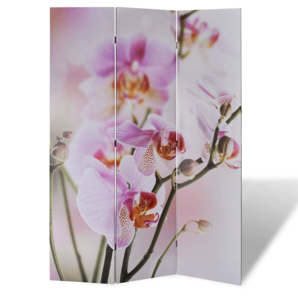 Parawan Pokojowy Dekoracyjny Parawan Składany Motyw Kwiatowy 120x170 cm
