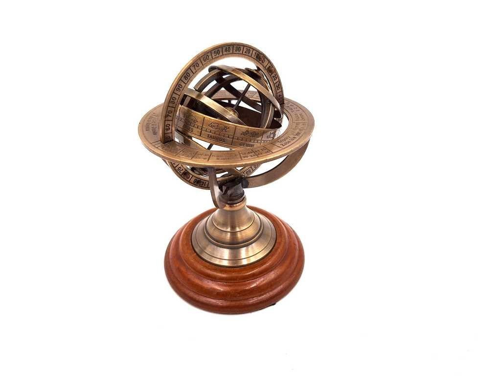 Mosiężne Astrolabium - Wysokość 13,5 Cm - Ni351