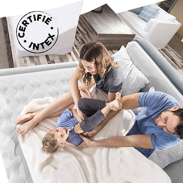 Matelas gonflable Intex Ultra Plush Headboard électrique - 2 places