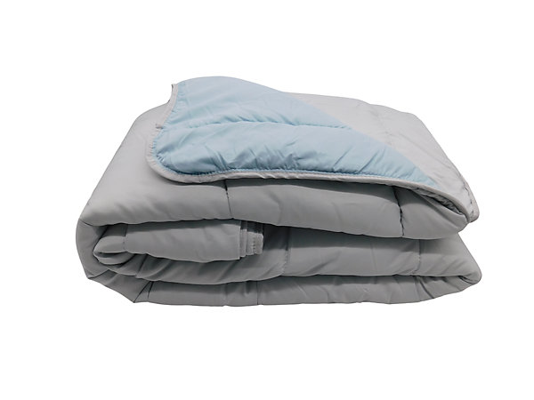 Couette légère Gris clair /Bleu ciel - 2 personnes 220 x 240 - 13242-4