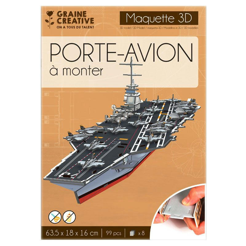 PORTE-AVION - Maquette porte-avion à construire soi-même