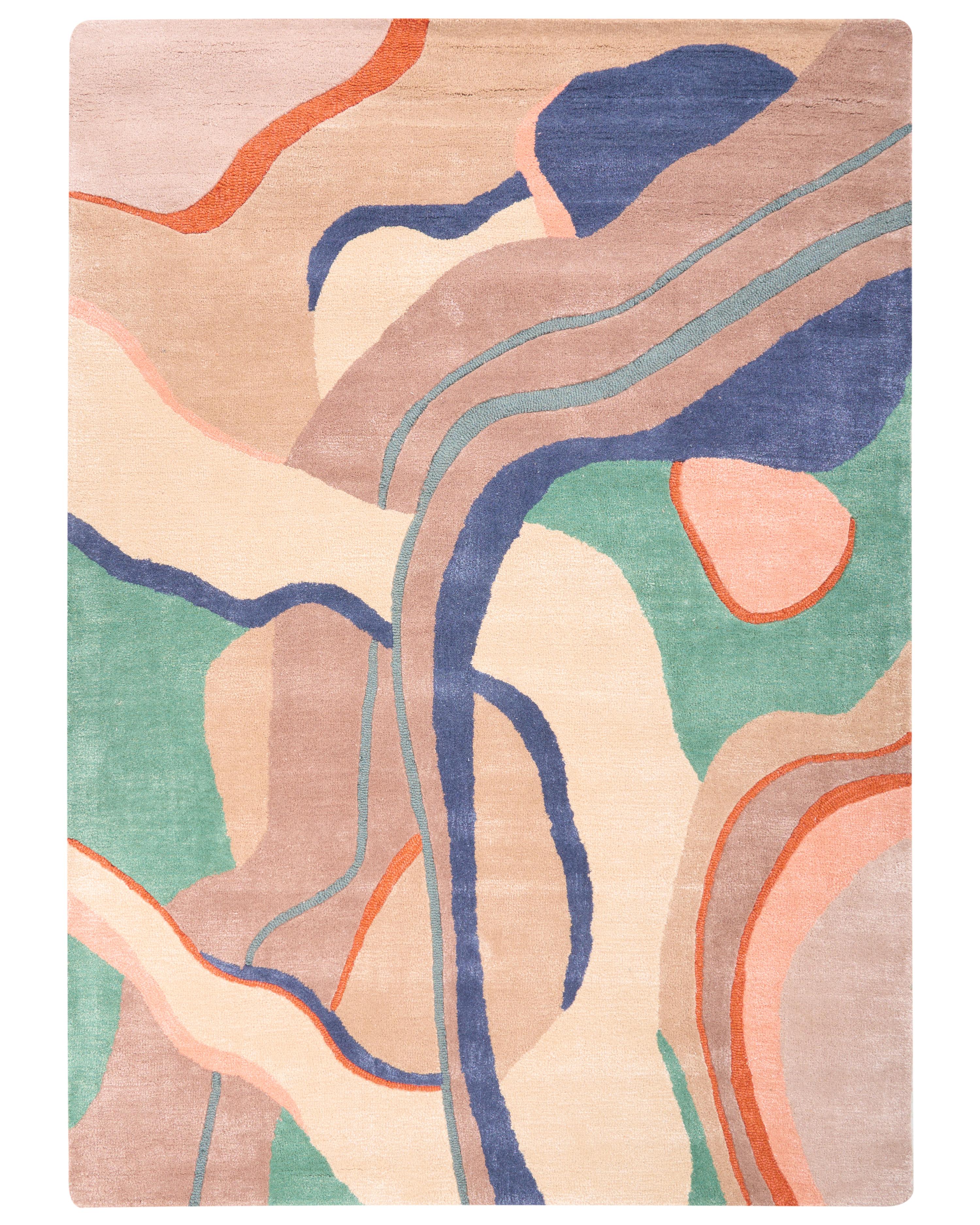 Rug ALMORA Multicolour 160 x 230 cm Viscose