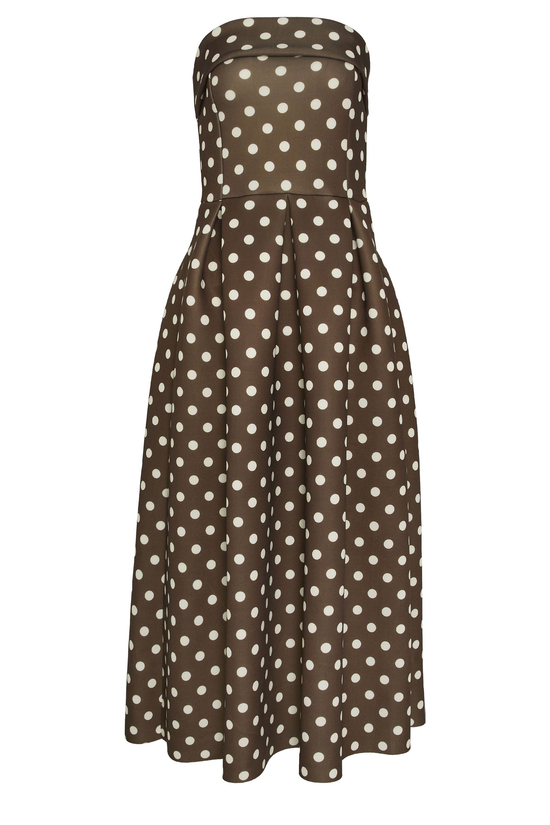 Long Tall Sally Tall Spot Pleated Midi Dress