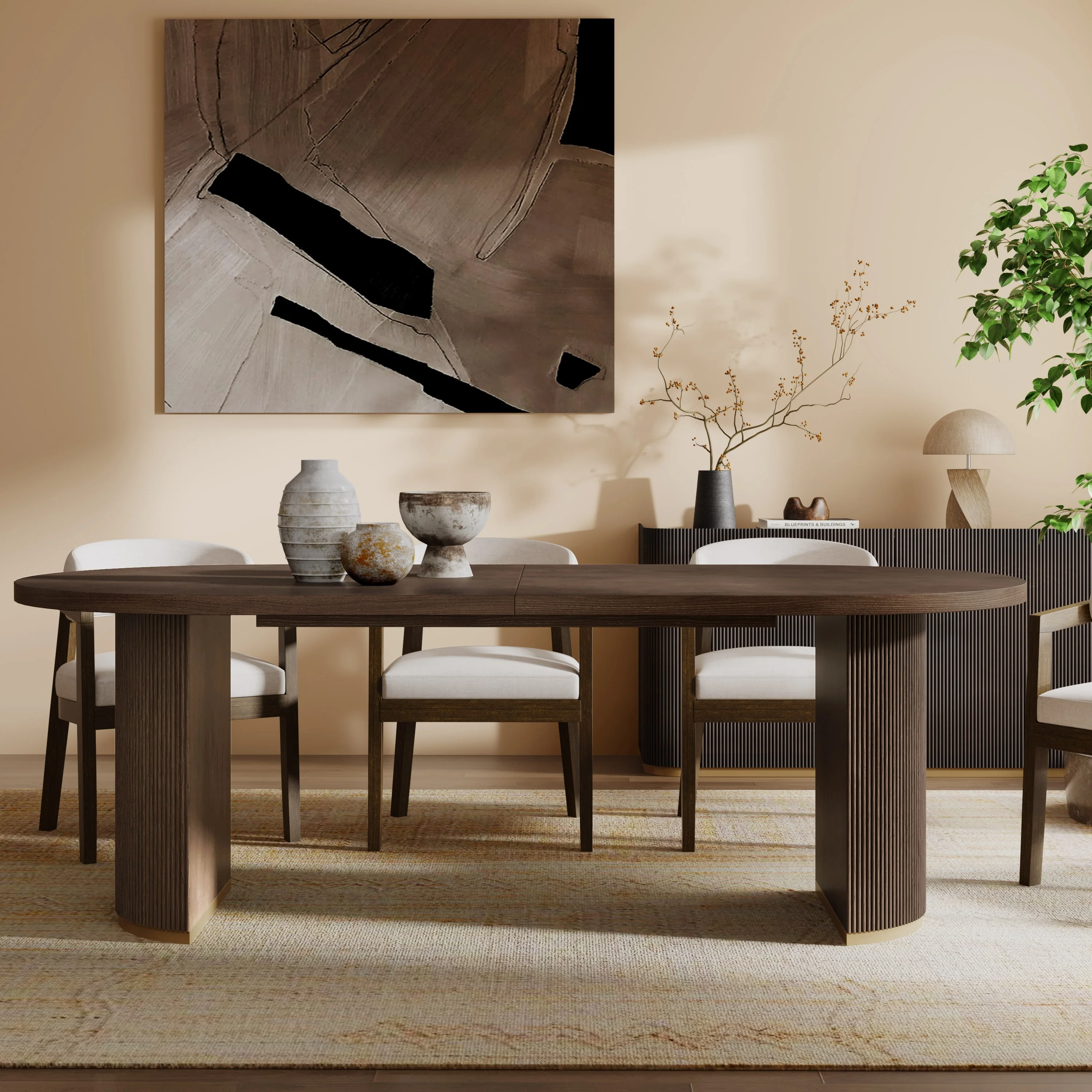 Christopher Knight Home - Eleanor Modern Style Oval Wood Dining Table