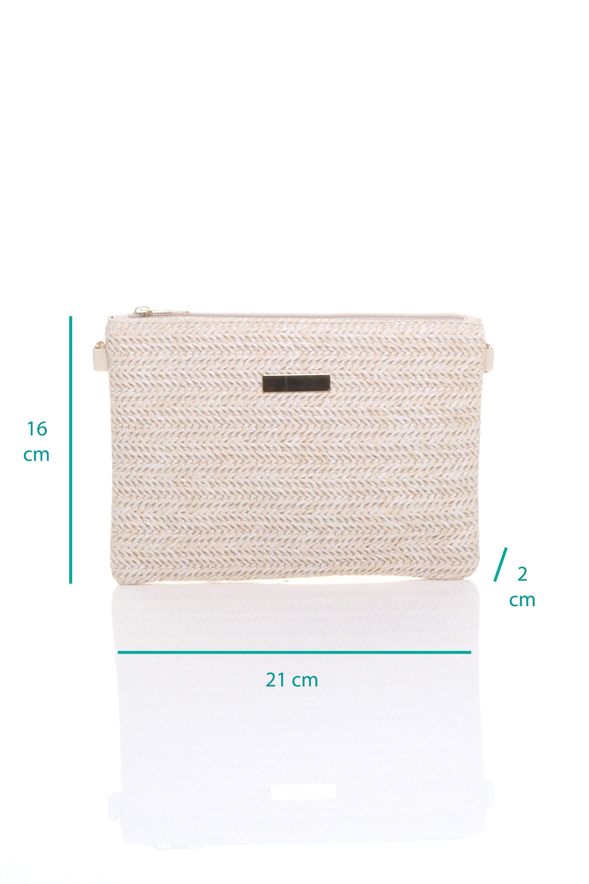 AJVANI Detachable Crossbody Strap Summer Woven Boho Clutch Bag