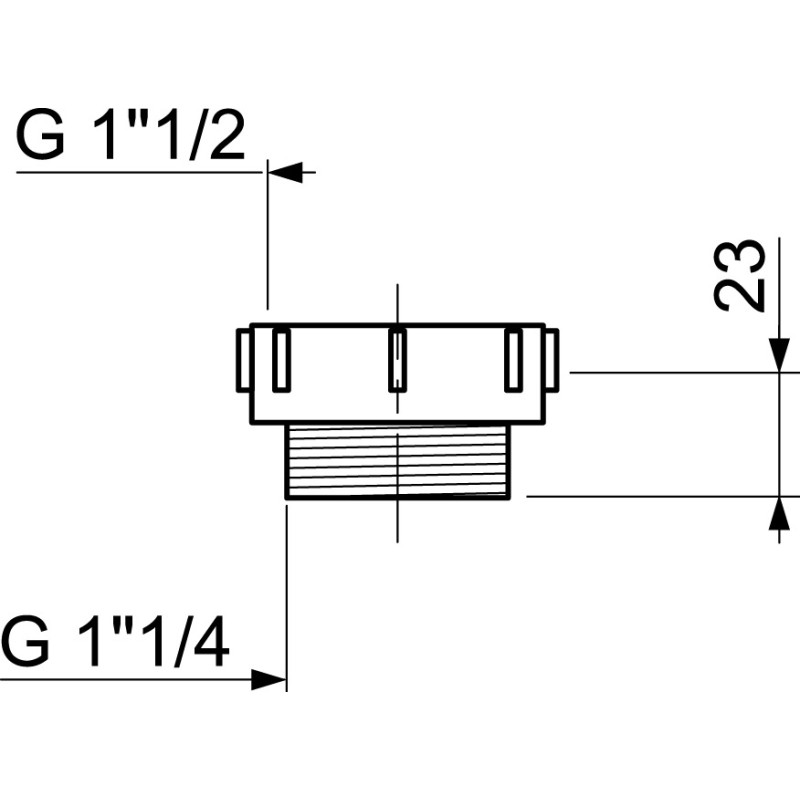 Manchon réducteur femelle 1''1/2 et mâle 1''1/4 WIRQUIN