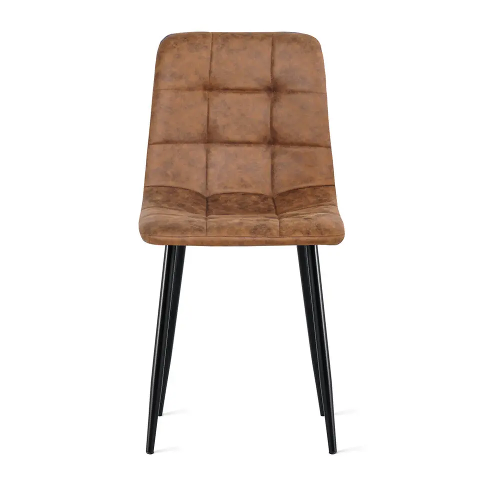 2x Eetkamerstoel Yerevan - Microleder Cognac