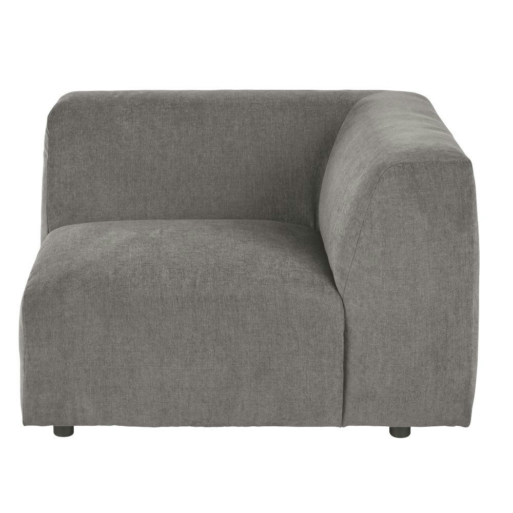 Buddy - Accoudoir droit pour canapé modulable gris