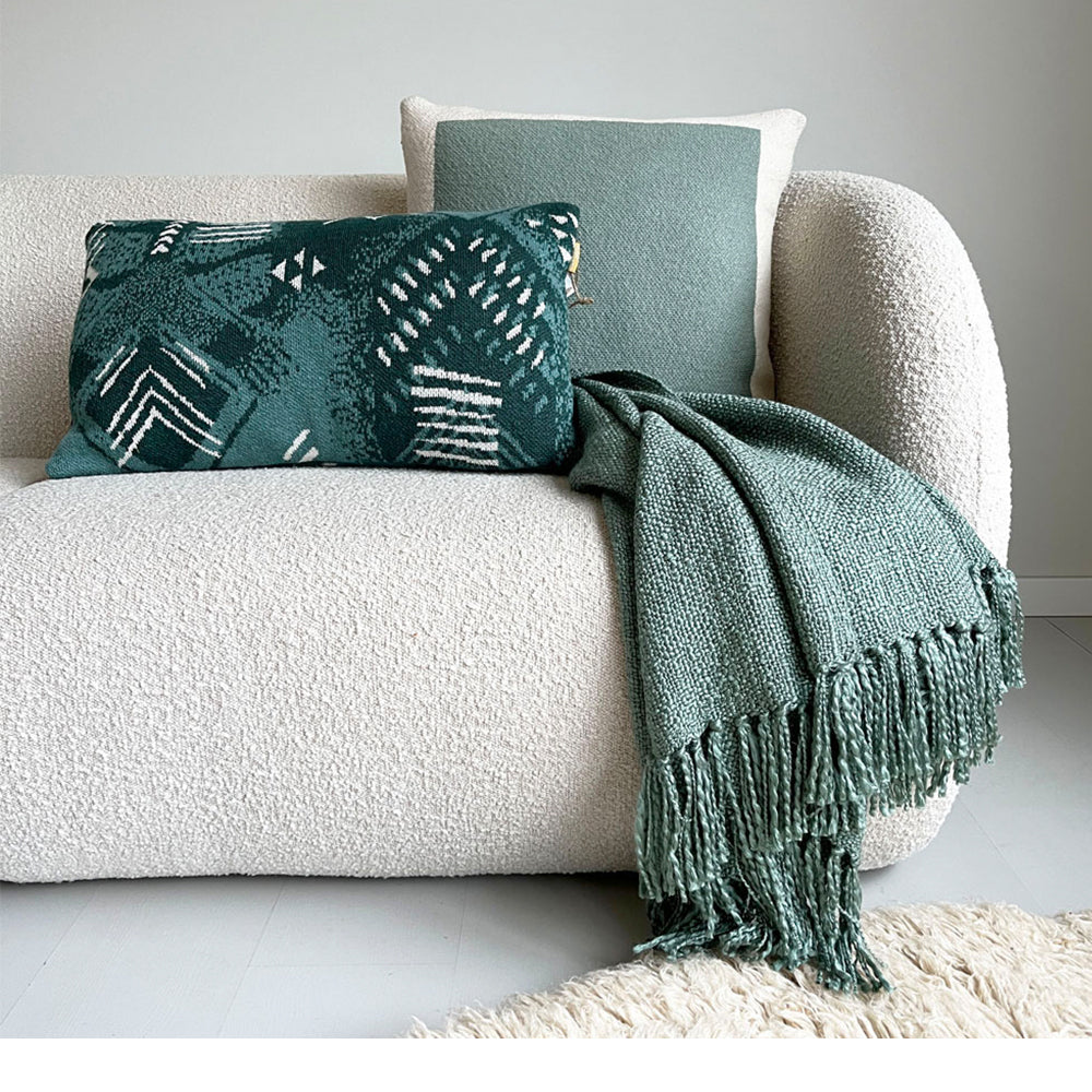 Malagoon Solid Plaid 125 x 150 cm - Saliegroen