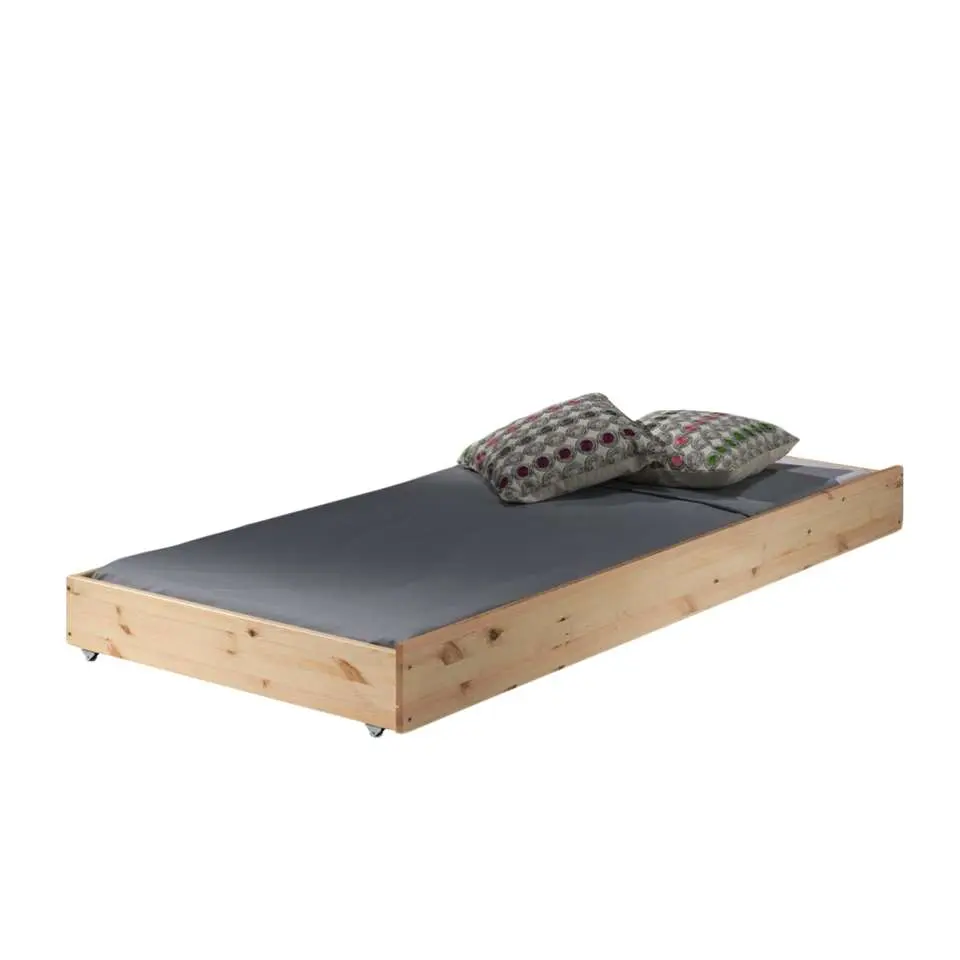 Vipack stapelbed Pino met onderbed - grenenhout - 140x103x208 cm