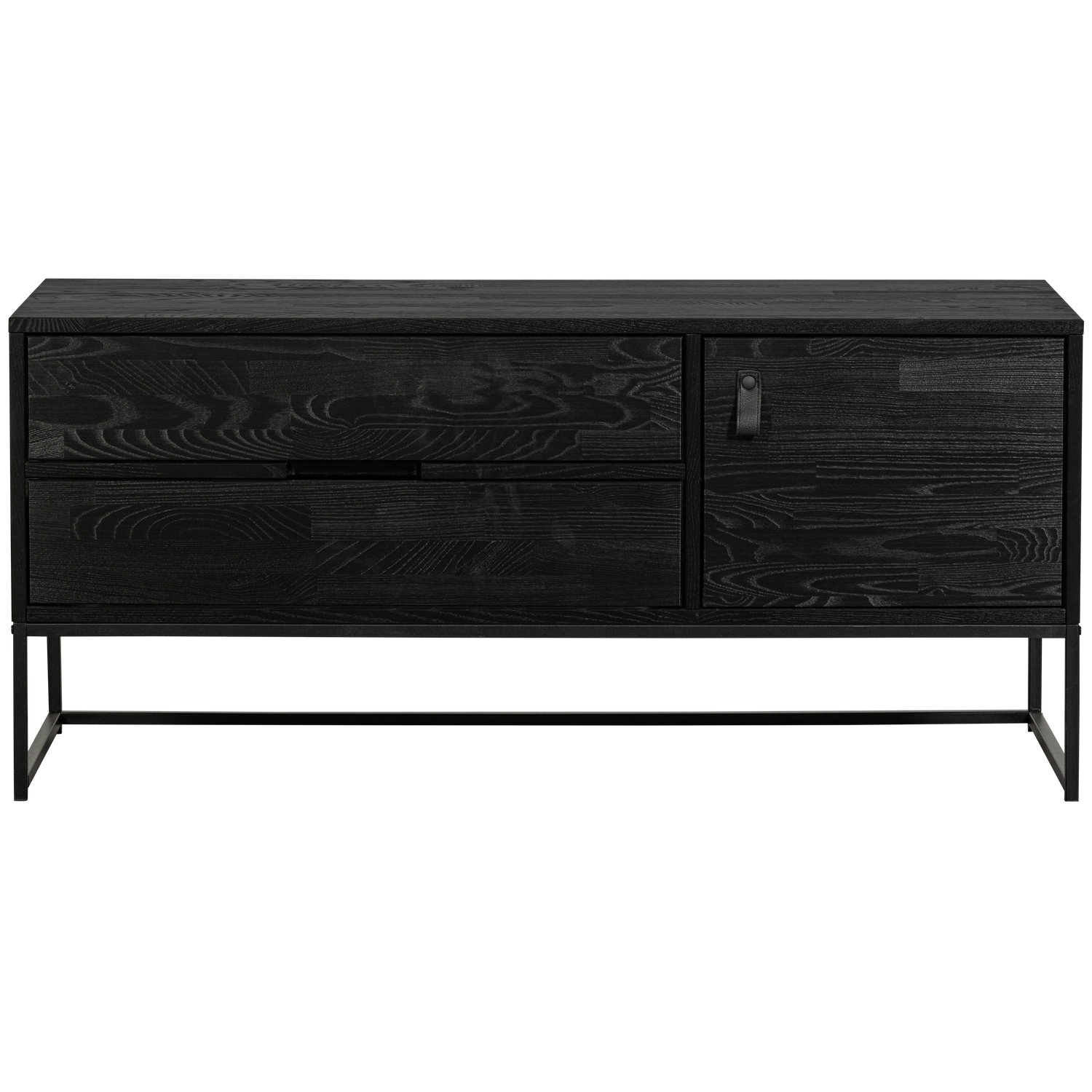 WOOOD tv-meubel Silas - Grenen - Blacknight - 55x120x44