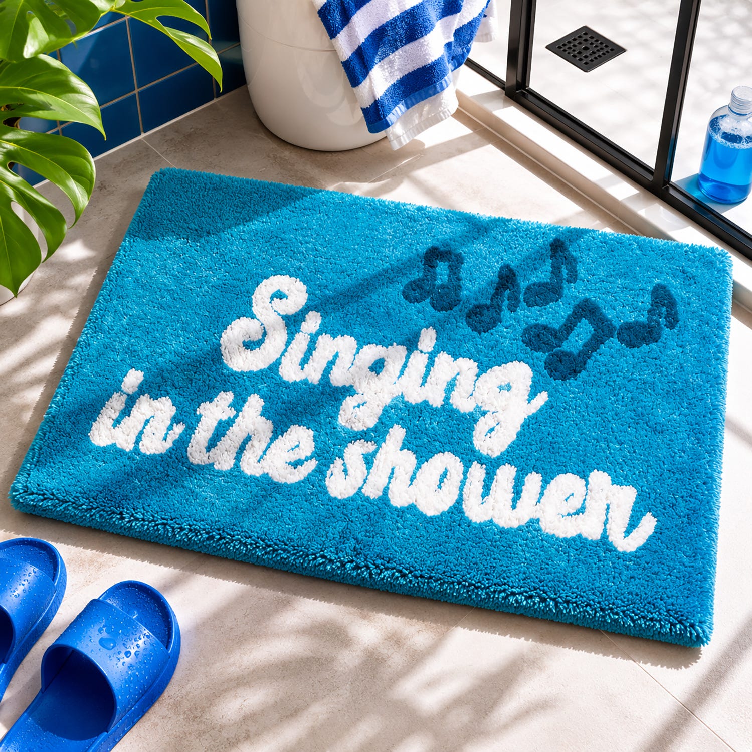 Tappeto bagno cotone 50x80 cm Singing