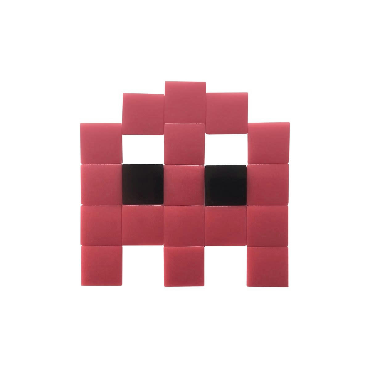 OUTDOOR FANTOME - Mosaïque adhésive en verre rose foncé