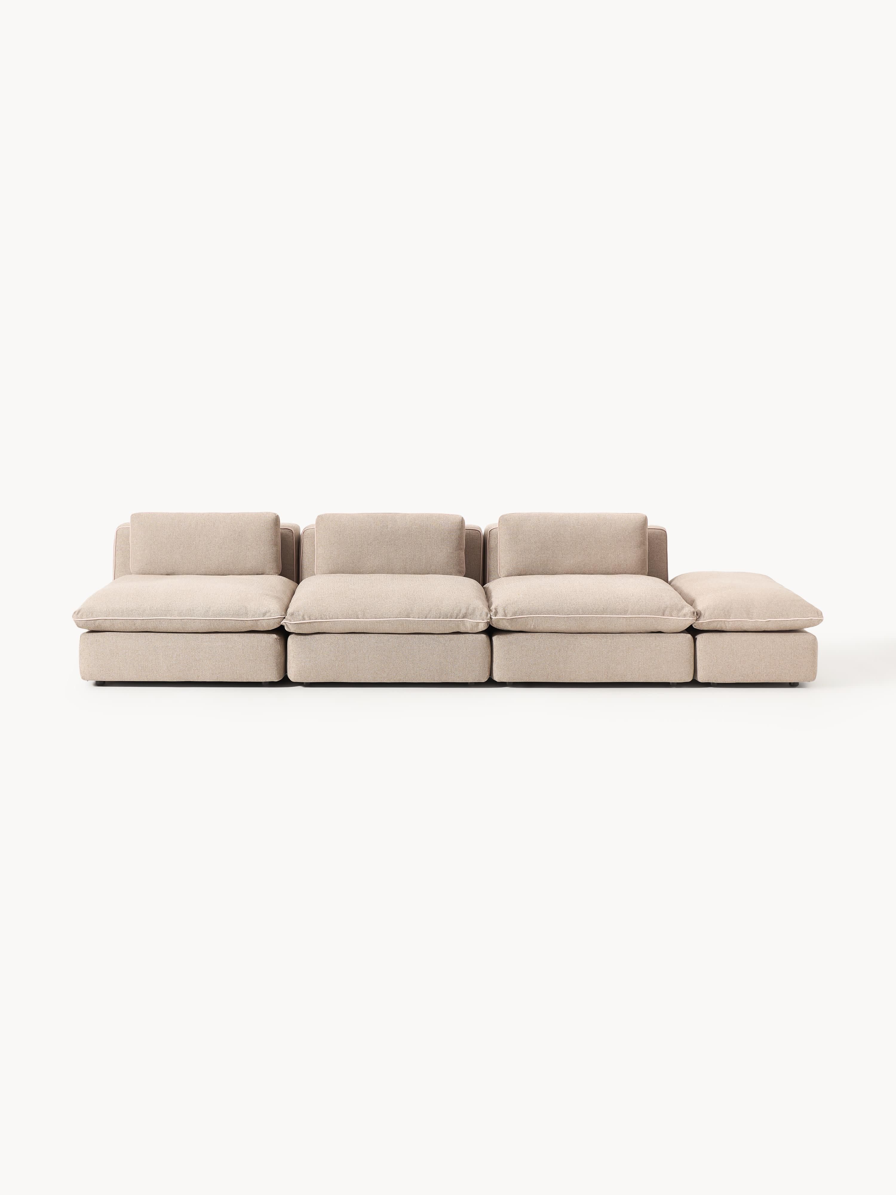 Modulares XL-Sofa Felix (3-Sitzer) mit Hocker