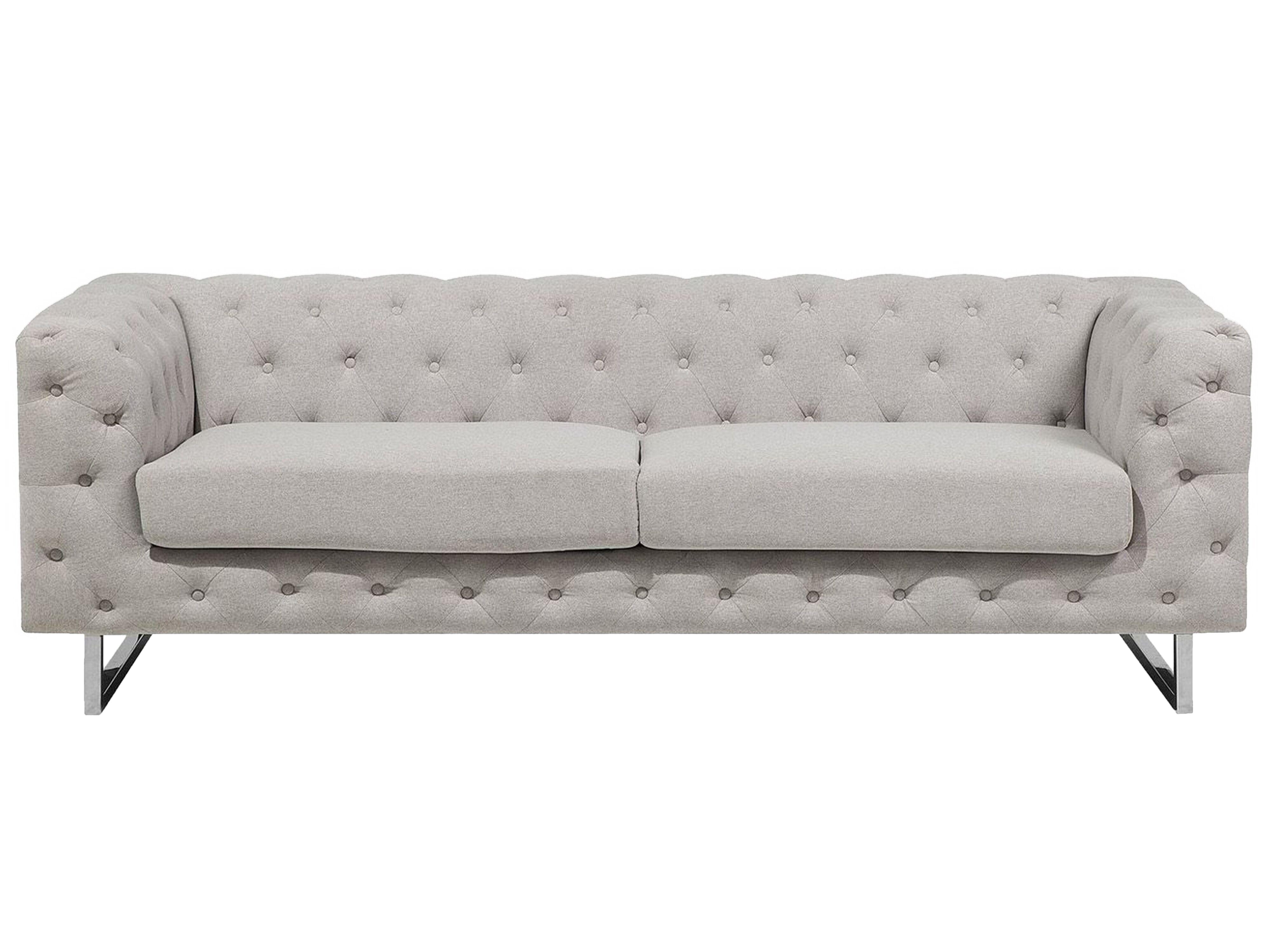 Sofa 2 Seater VISSLAND Fabric Light Beige