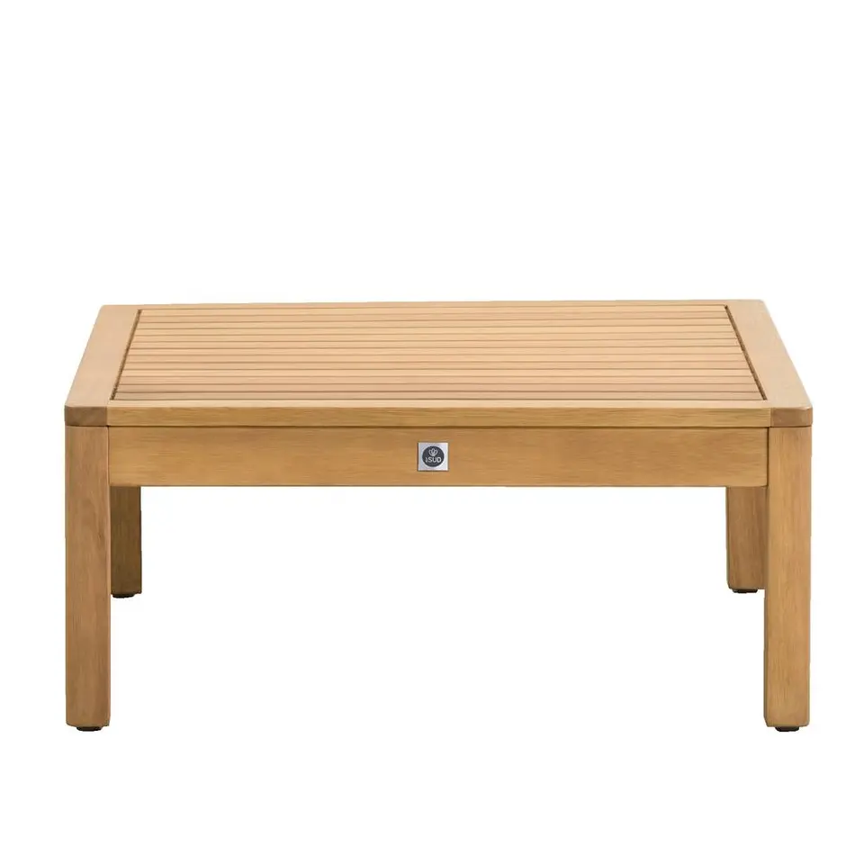 Tafel/hocker Orleans - naturel - 72x72x31 cm