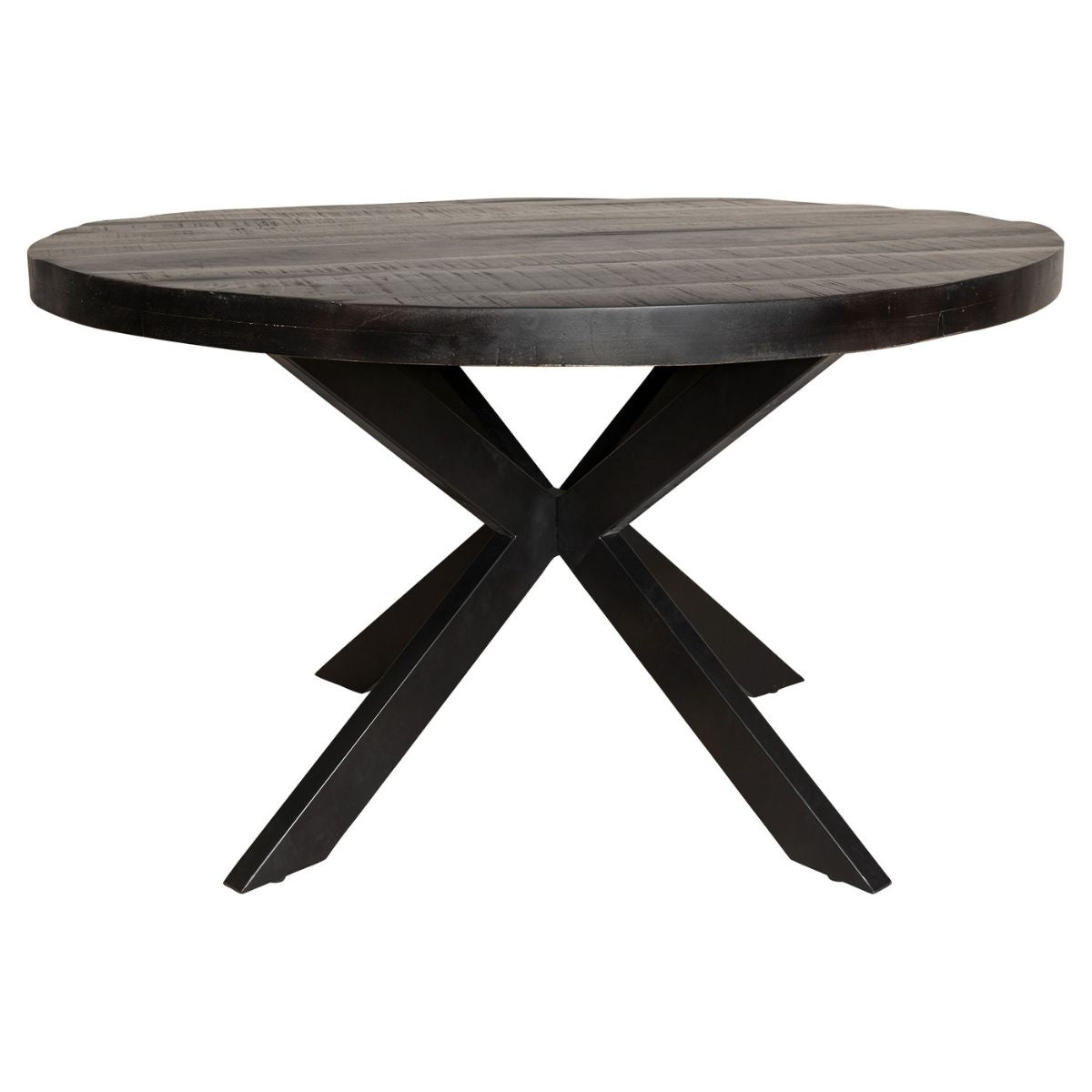 StarFurn Eettafel Denver - Rond Zwart Hout - 150x150x76cm
