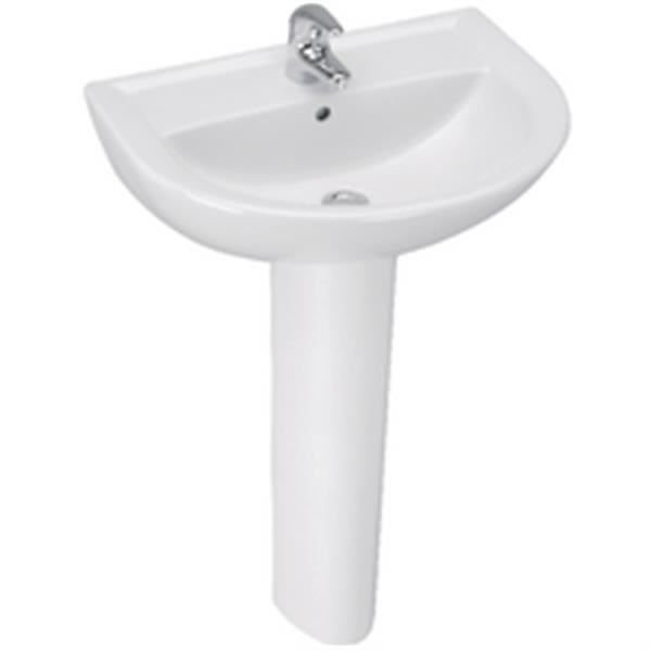 Colonne lavabo Ulysse Blanc - PORCHER - Colonne lavabo - Rectangulaire - Porcelaine