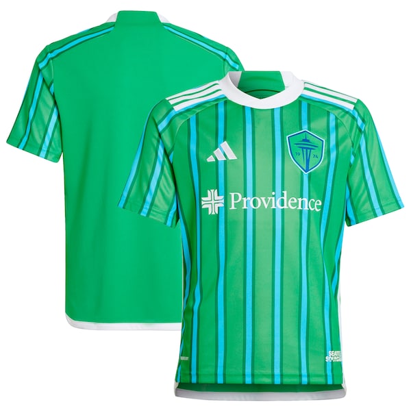 Seattle Sounders FC adidas Youth 2024 The Anniversary Kit Replica Jersey – Green