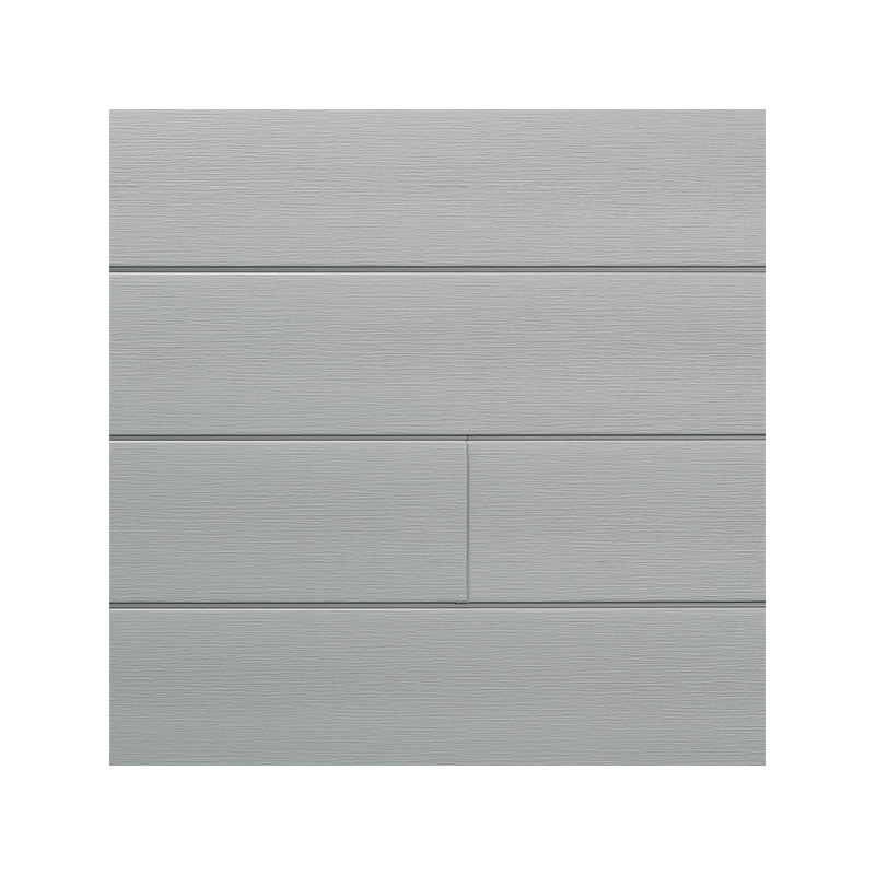 Lambris extérieur gris clair en PVC 240 x 18,5 x 0,6 cm 6 pièces DUMACLIN