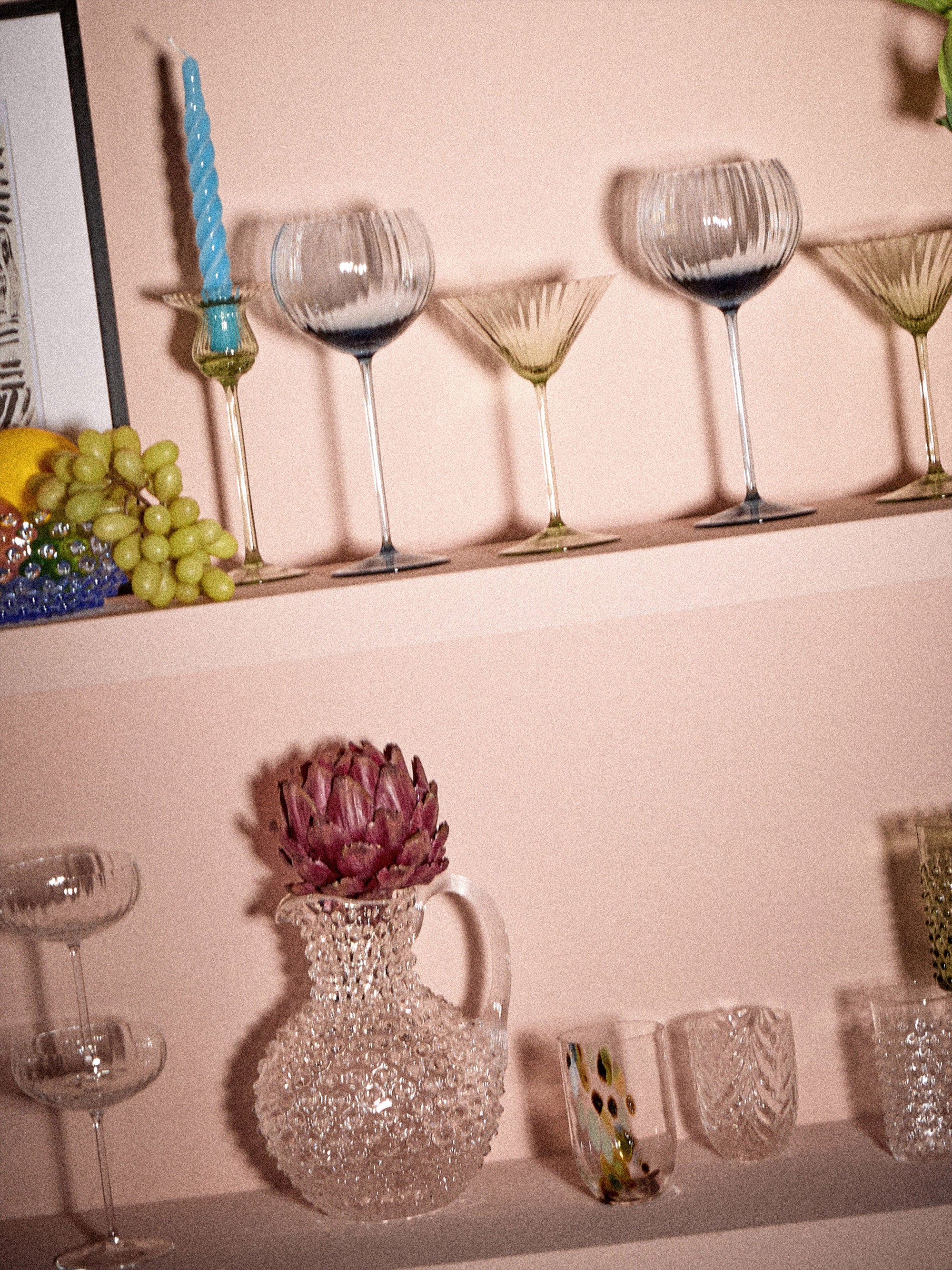 Mundgeblasener Krug Hobnail, 2 L