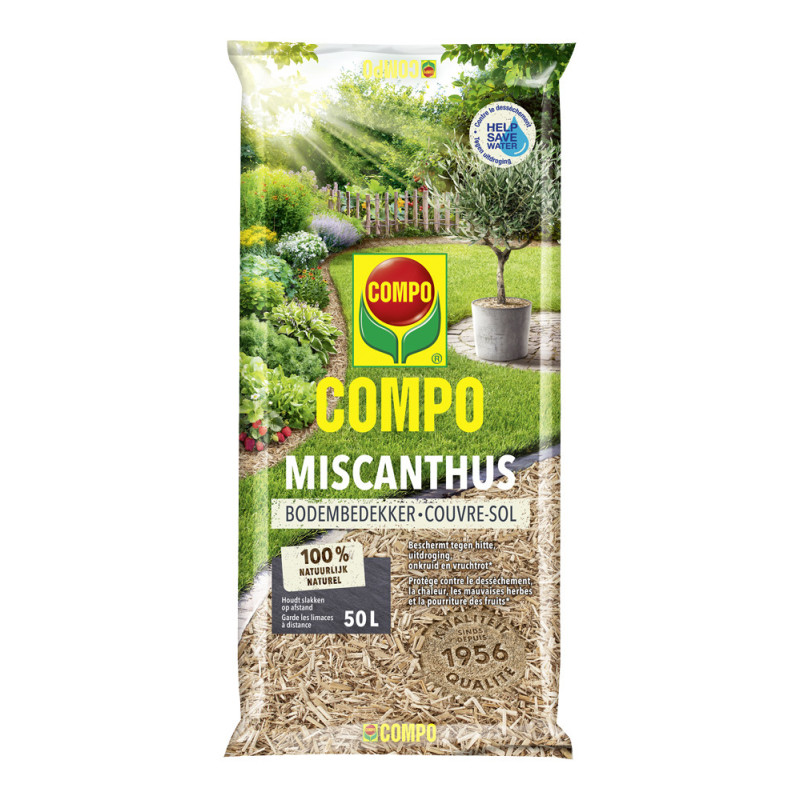 Paillis de miscanthus bio 50 L COMPO