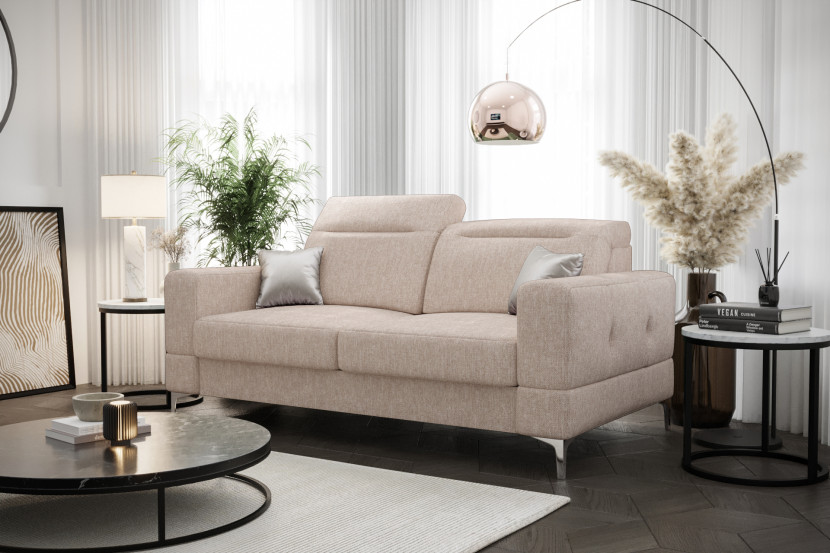 Sofa dwuosobowa Malibu II bez funkcji spania tkanina