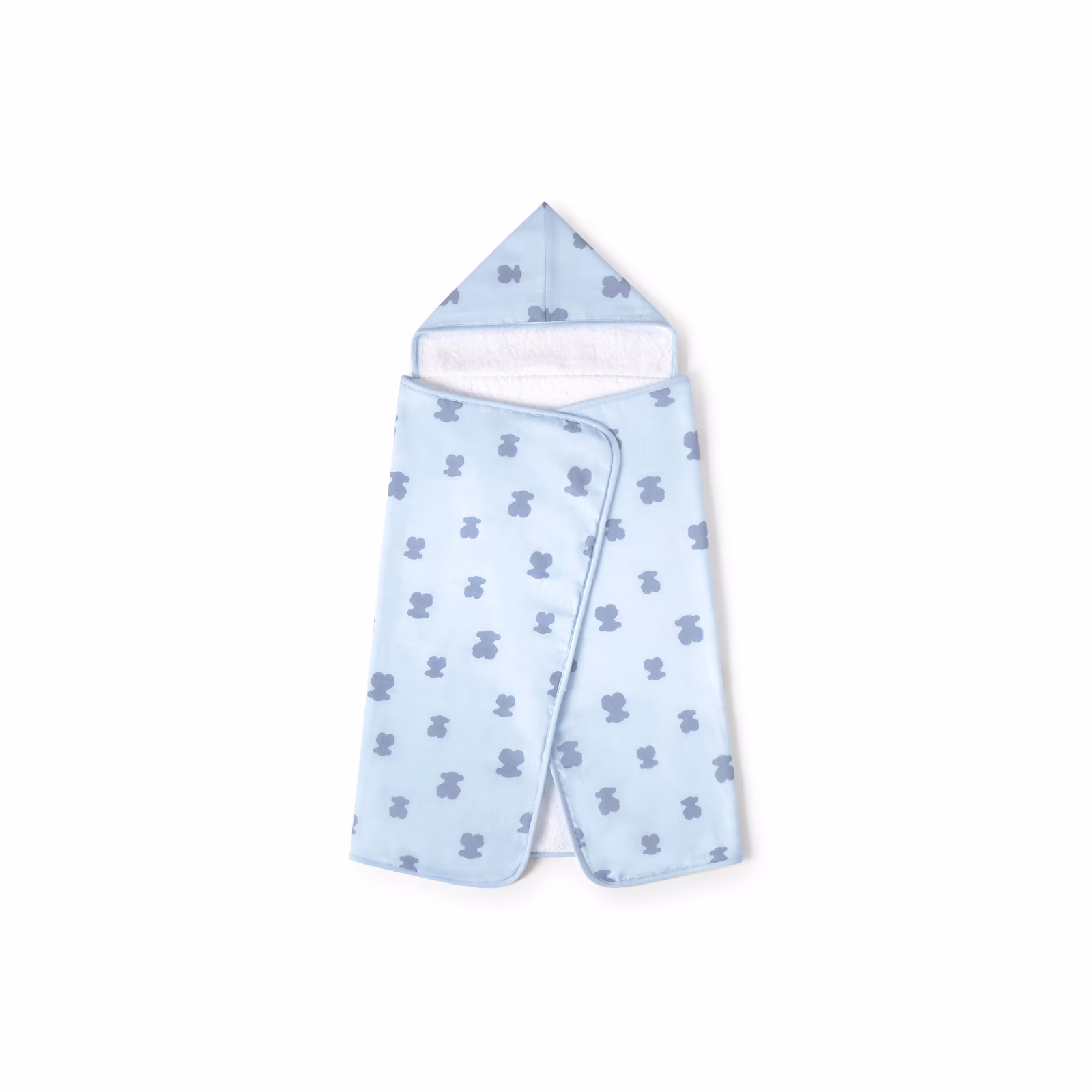 Capa de baño de bebé Fluffly celeste