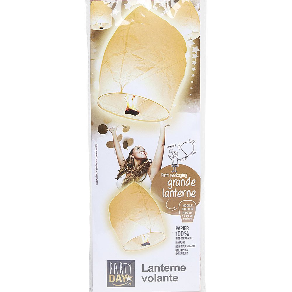 Lanterne volante blanche