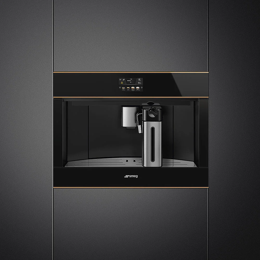 45cm Dolce Stil Novo Fully Automatic Coffee Machine with Copper Trim
