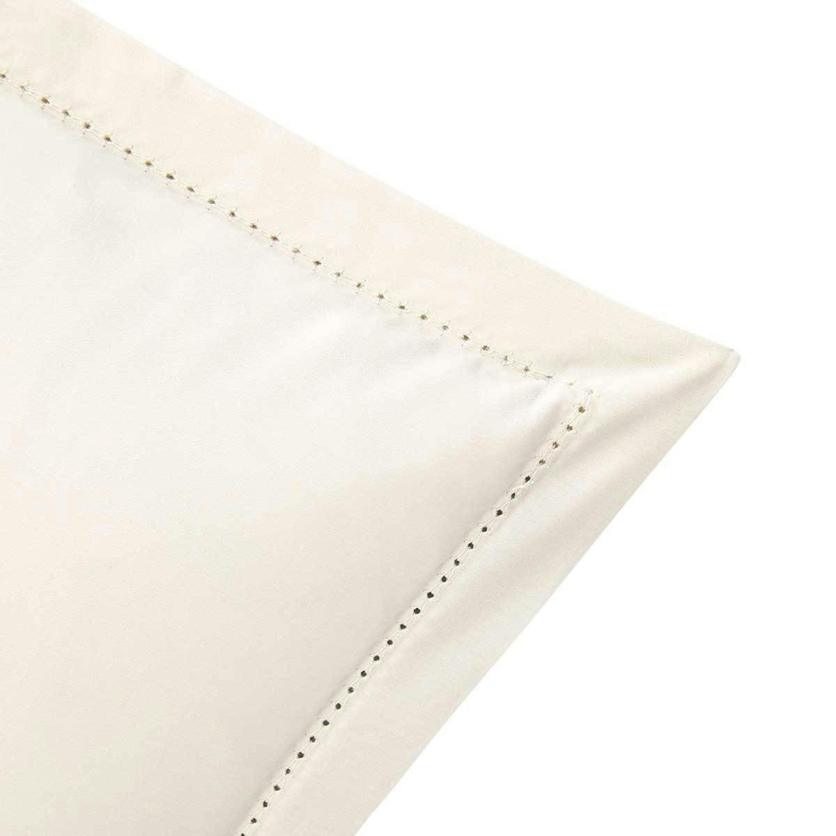 ALCOVE - Taie d'oreiller en percale de coton ecru 50 x 75 cm