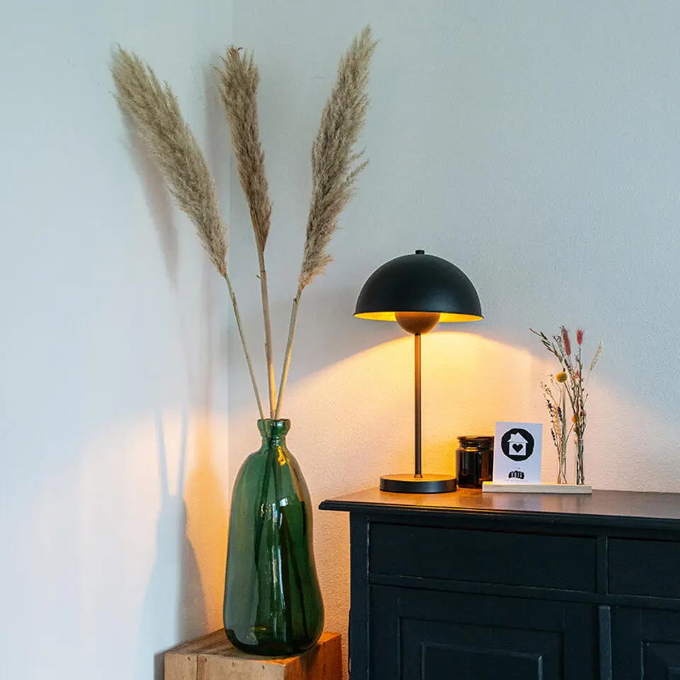 Qazqa solar lamp magnax zwart e27