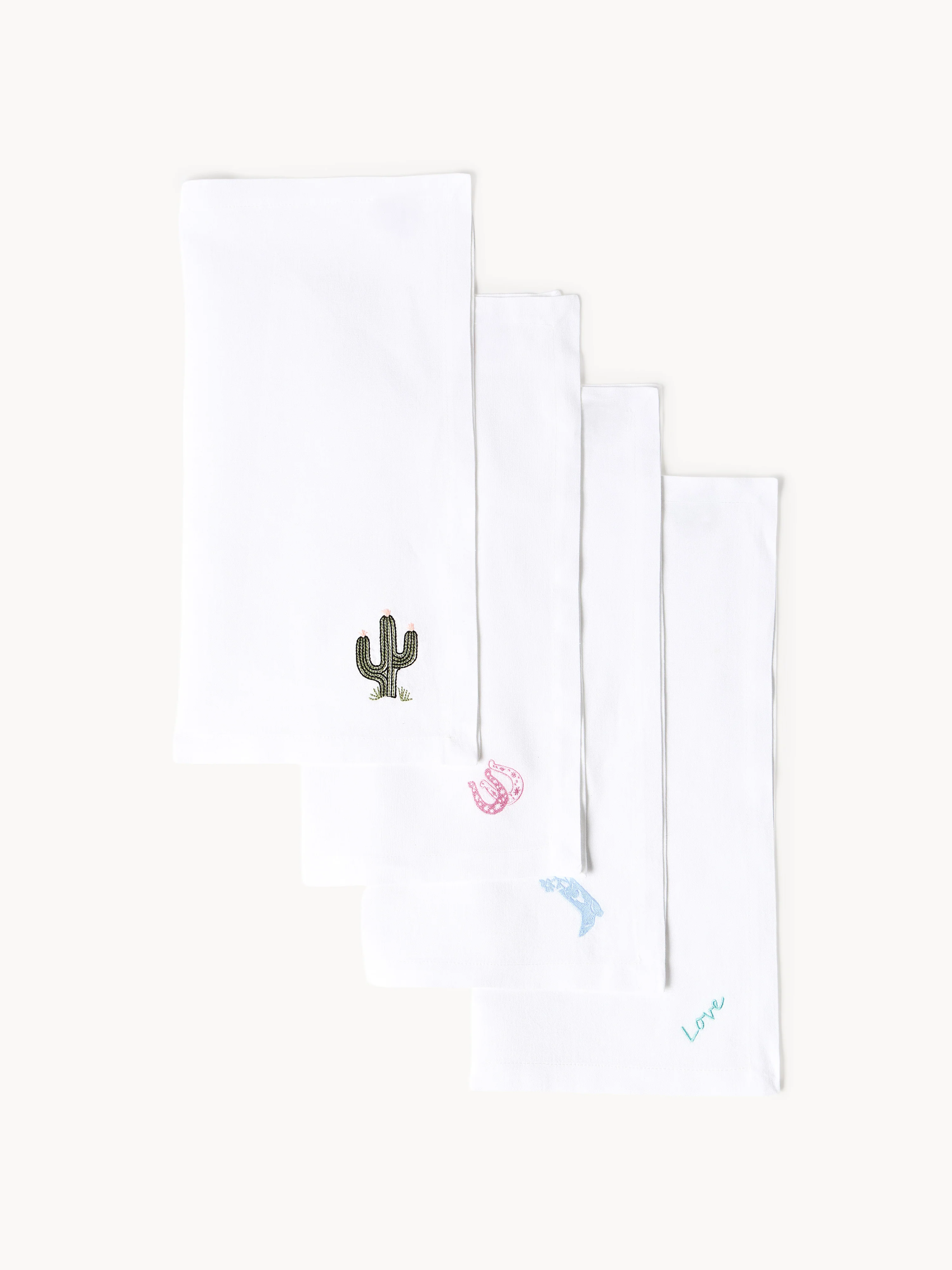 Leinen-Servietten Arizona Love, 4er-Set