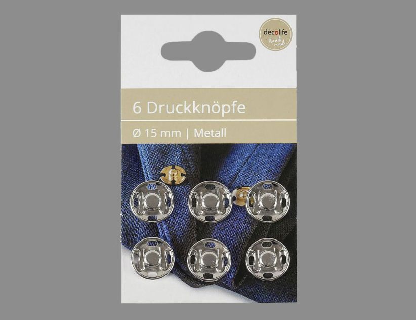 Druckknöpfe 6er 15mm