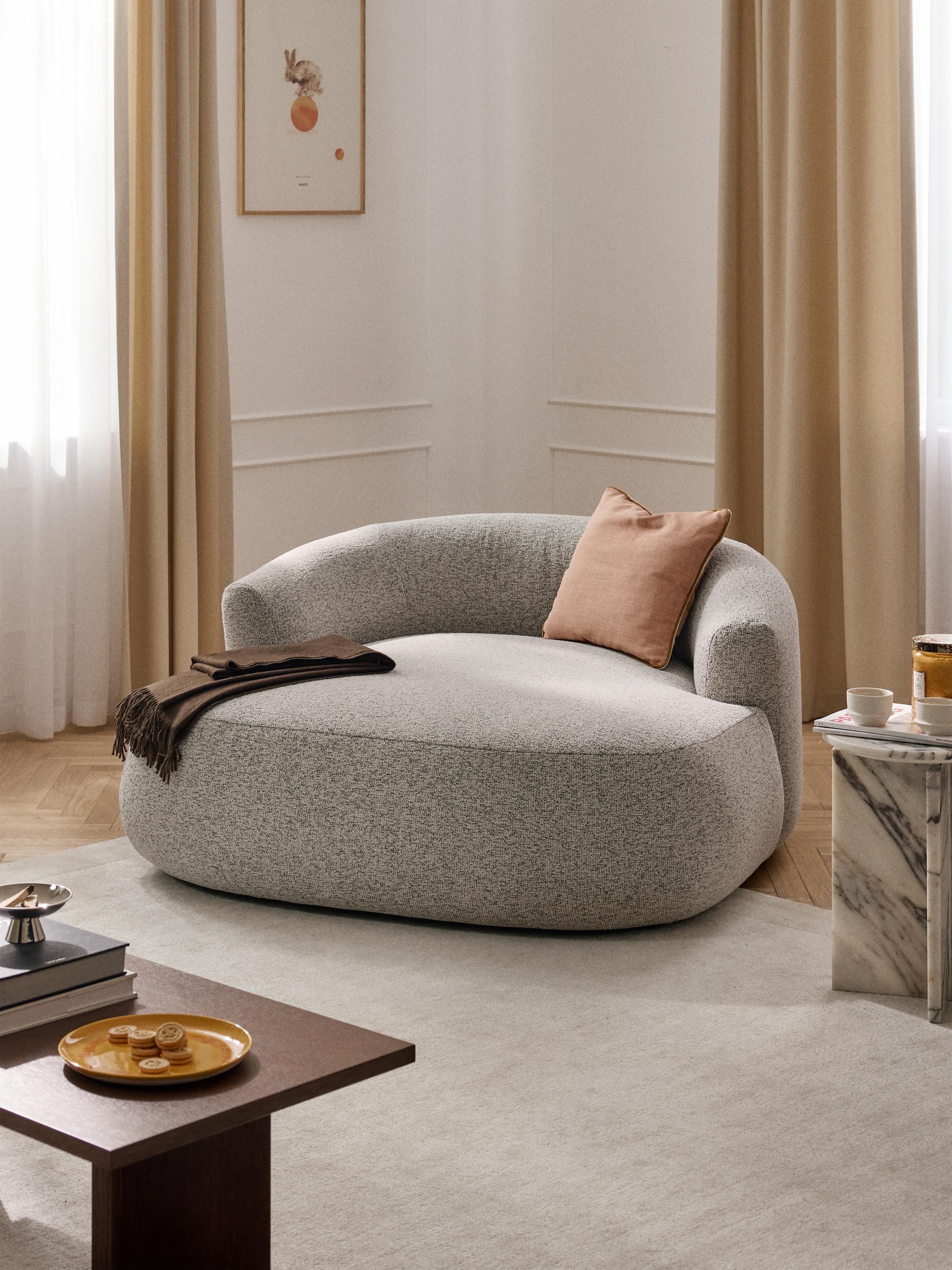 XL Bouclé-Loungesessel Sofia