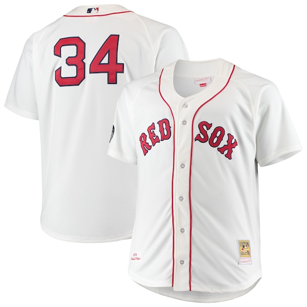 David Ortiz Boston Red Sox Big & Tall Home Authentic Player Jersey - White