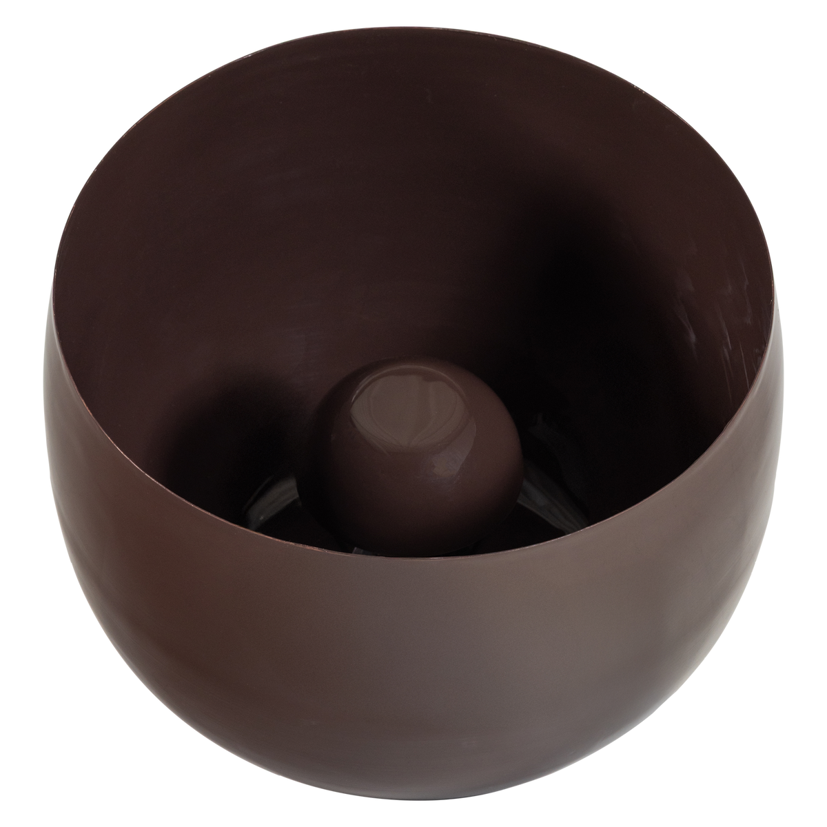 WOOOD tafellamp 34xØ35 cm Mero - Metaal - Hoogglans Bruin - 34x35x35