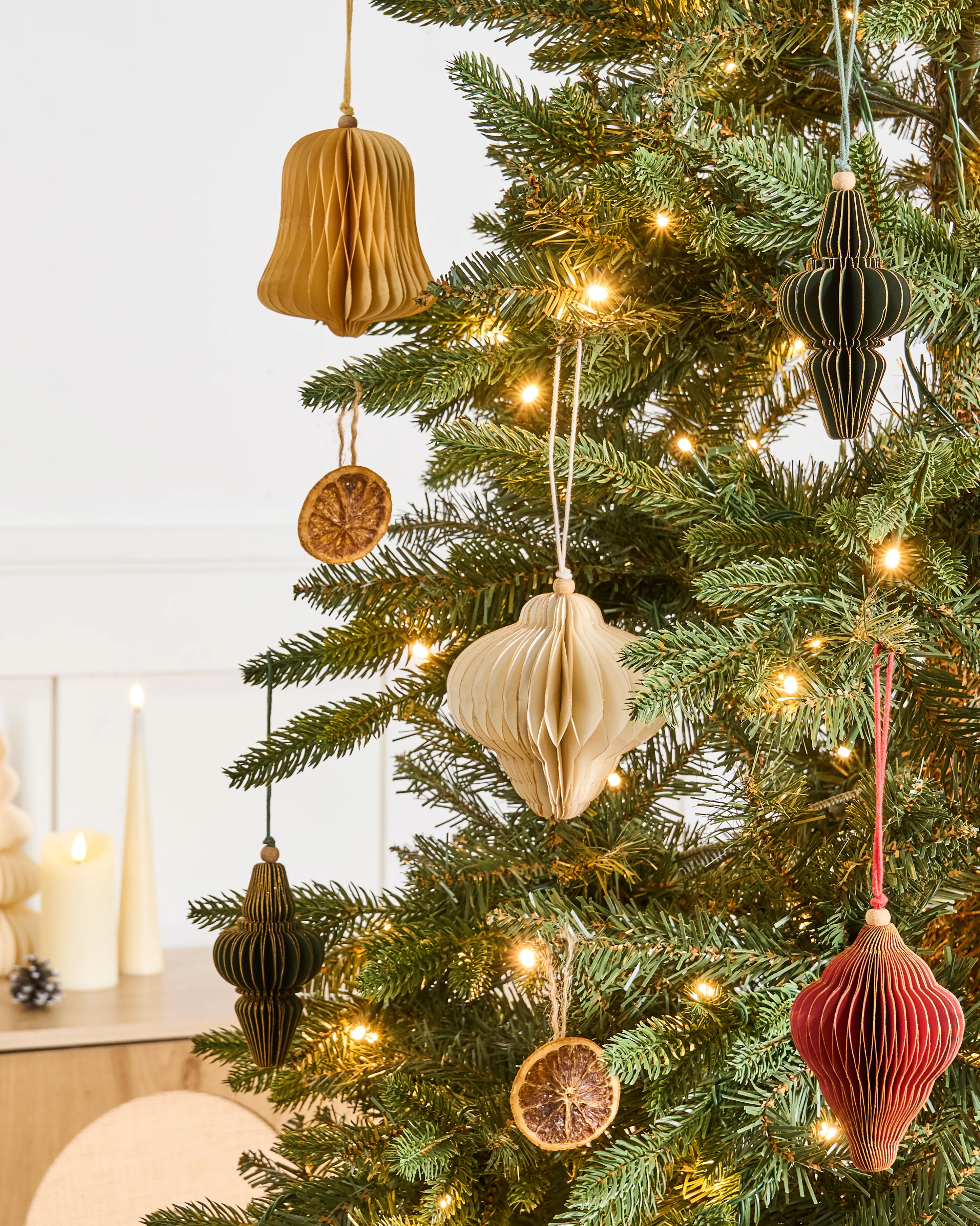 Set of 20 Christmas Tree Ornaments MALSELVA Paper Multicolour