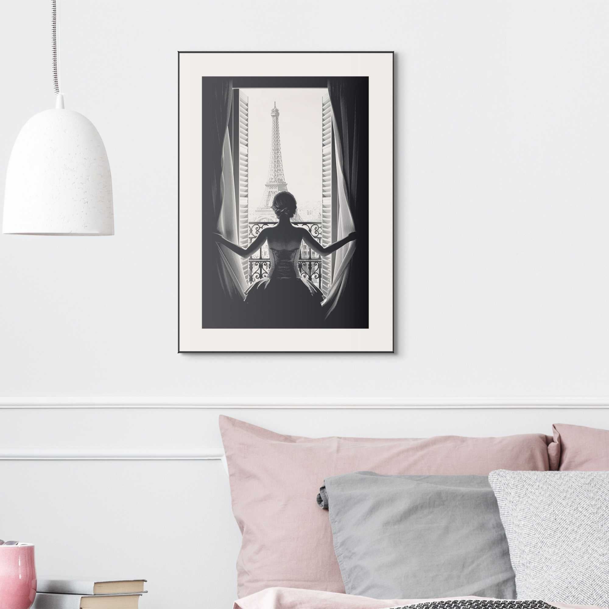 Reinders - Paris Balcony - Schilderij 70x50cm Zwart